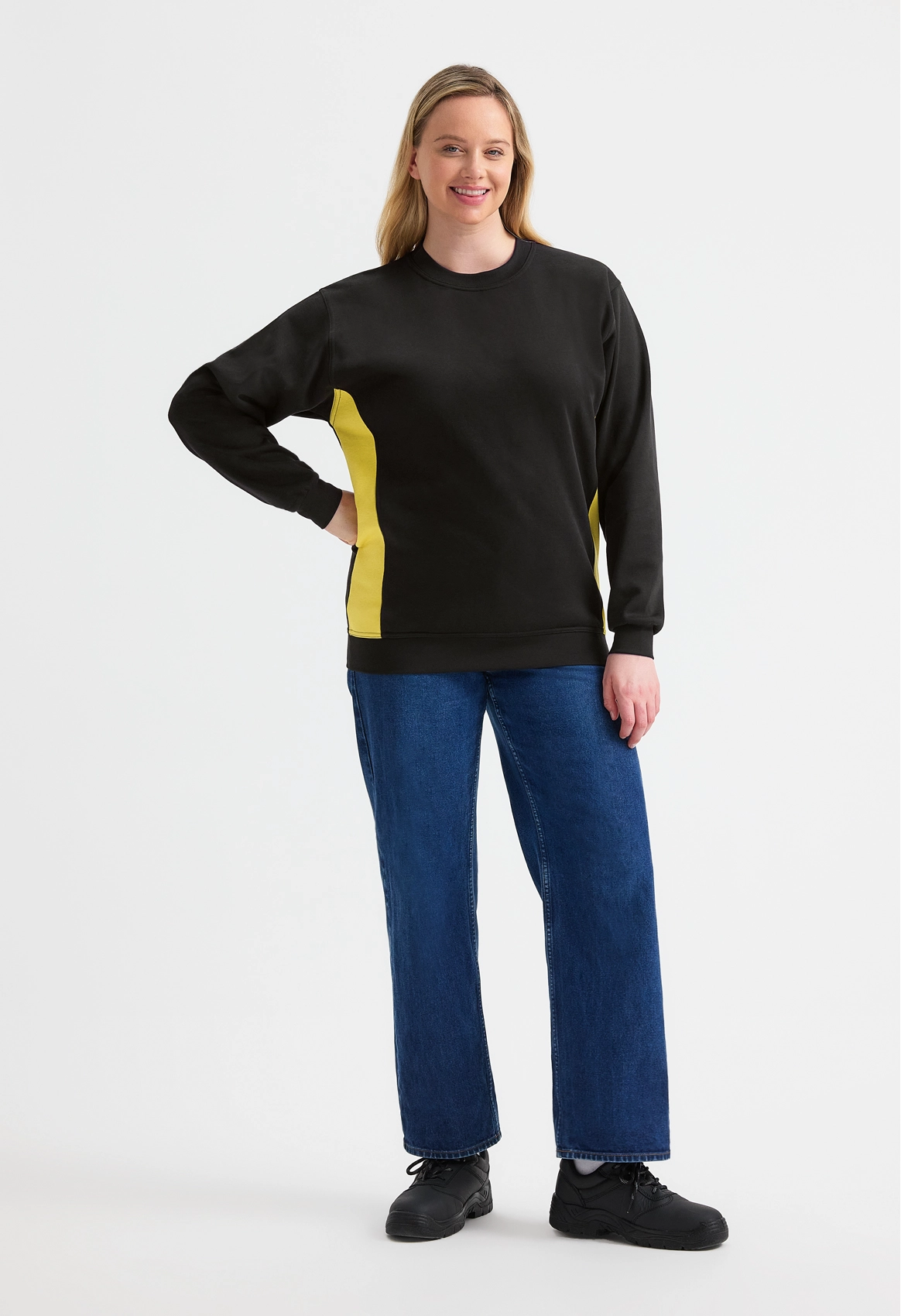 Two Tone Crew Neck Sweatshirt