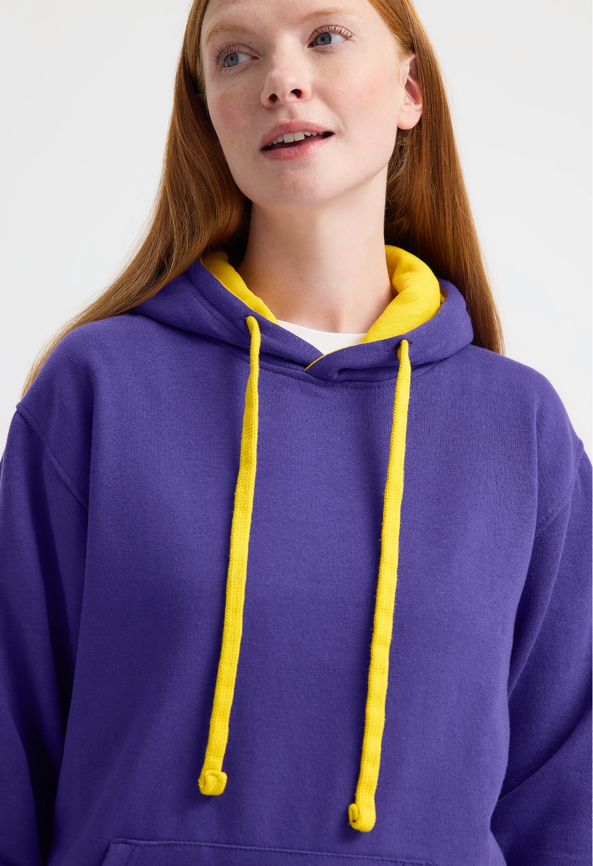Contrast Hooded Sweatshirt