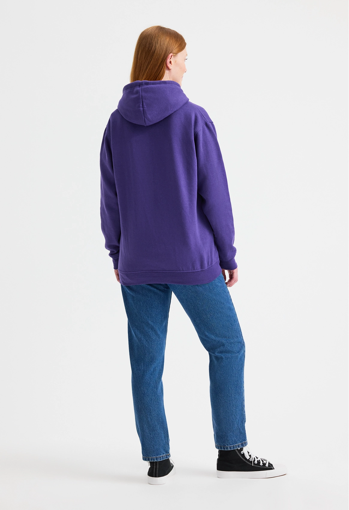 Contrast Hooded Sweatshirt