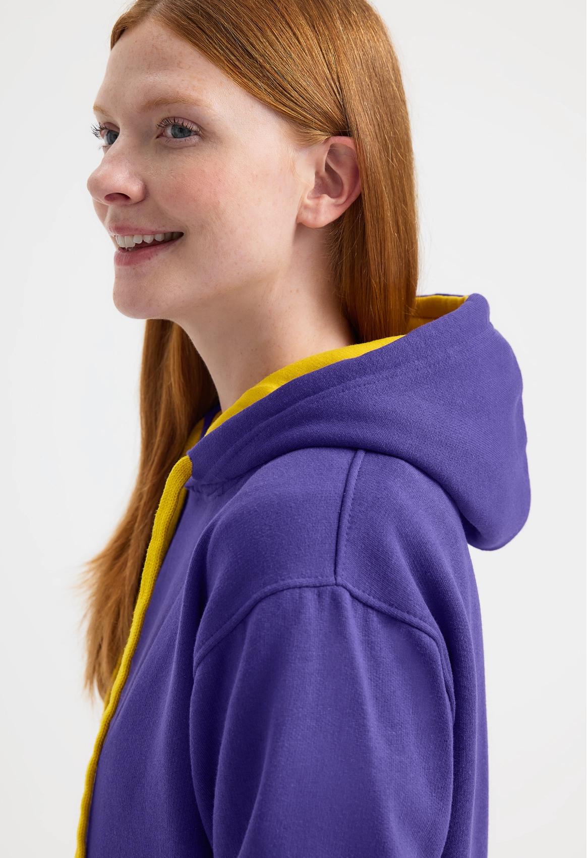Contrast Hooded Sweatshirt