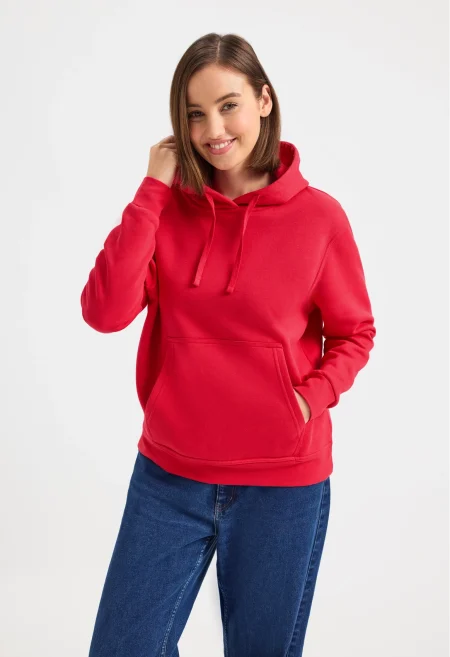 Ladies Deluxe Hooded Sweatshirt