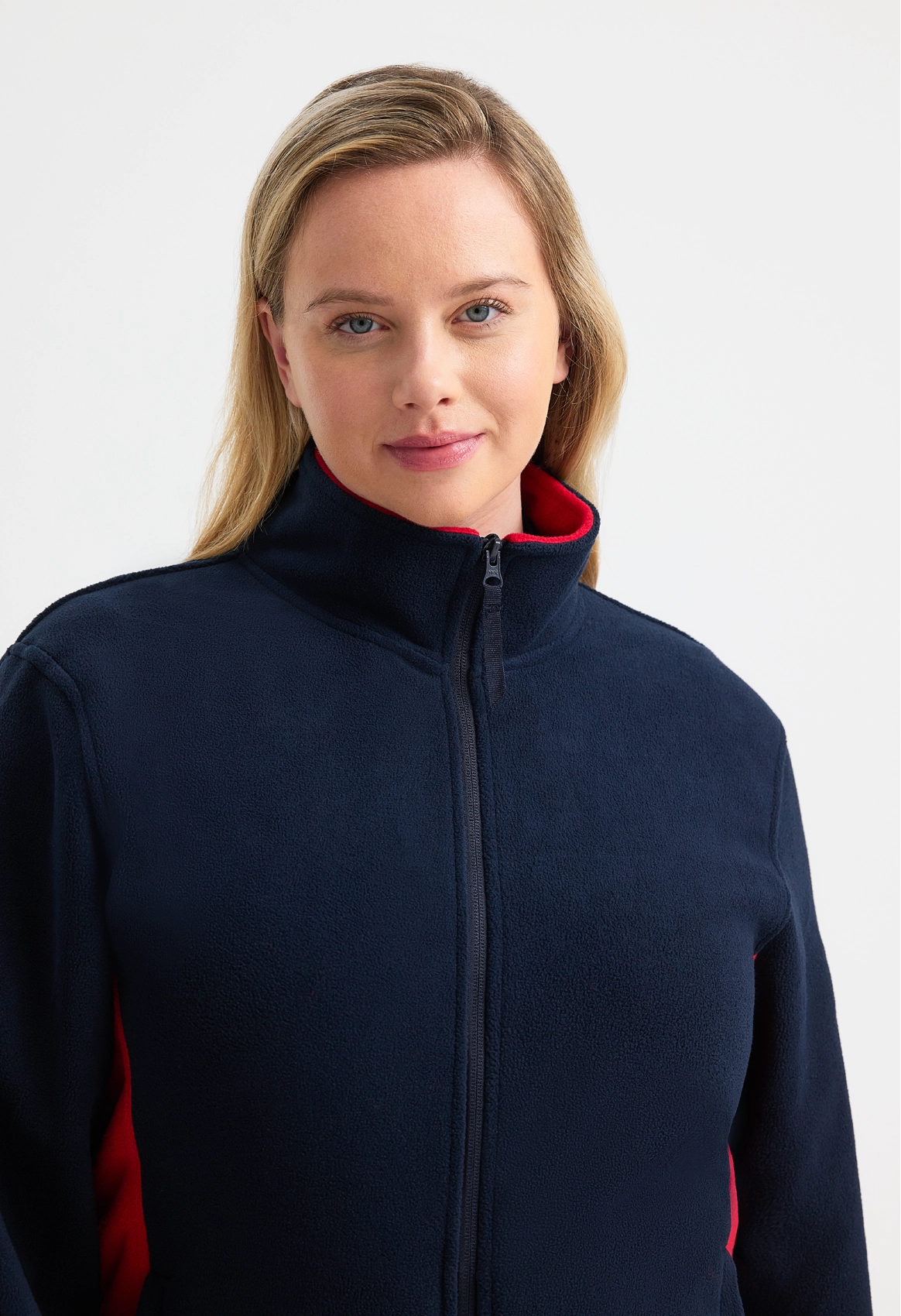 Two Tone Full Zip Fleece Jacket